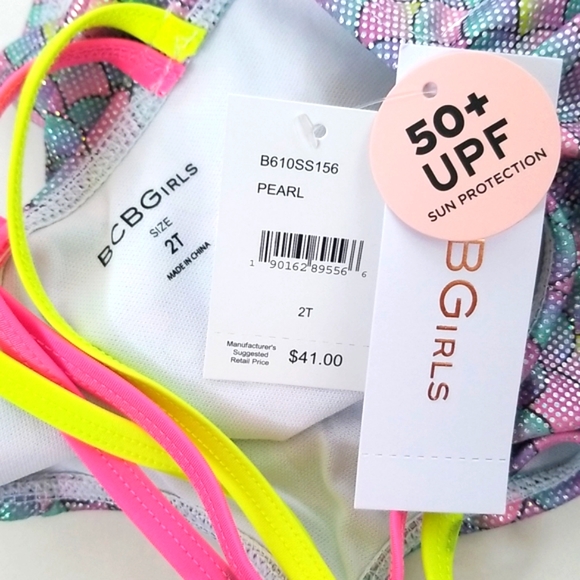 BCBGirls Pearl Baby Girl Swimsuit NWT! Size 2T - Picture 11 of 11